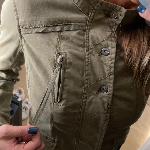 NWOT unique Army Green Anthropology Jacket - Picture 4 of 13